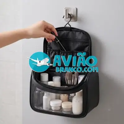 Necessaire Organizadora Transparente para Viagem Fornecedor Atacado Caixa Fechada