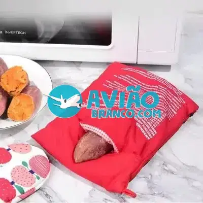 Saco Bolsa Assar Batata no Microondas Reutilizável Bag Potato Fornecedor Atacado Caixa Fechada
