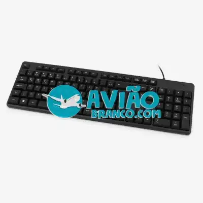 Teclado USB ABNT2 com Fio Padrão Brasileiro – BK-103 Fornecedor Atacado Caixa Fechada
