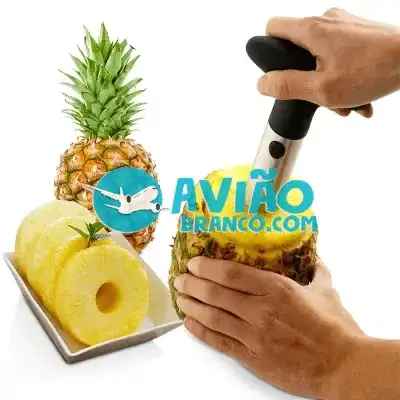 Descascador Fatiador de Abacaxi em Aço Inox Espiral Fornecedor Atacado Caixa Fechada