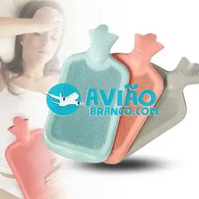 Bolsa de Água Quente Térmica de Borracha 1 Litro para Compressas Quentes e Frias Fornecedor Atacado Caixa Fechada