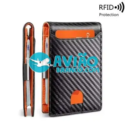 Carteira Mágica Porta Cartão Bolso Rfid Antifurto Slim Luxo Fornecedor Atacado Caixa Fechada