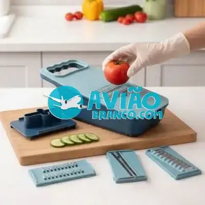 Ralador Cortador Fatiador de Legumes e Frutas 5 em 1 Fornecedor Atacado Caixa Fechada