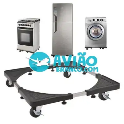 Suporte Para Geladeira Máquina De Lavar E Fogão Com Rodinhas Fornecedor Atacado Caixa Fechada