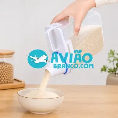Organizador Pote Hermético com Copo Medidor para Mantimentos 1,5L Fornecedor Atacado Caixa Fechada