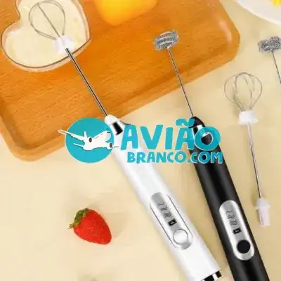Mini Mixer Misturador Batedor Ovos e Bebidas Elétrico Recarregável Fornecedor Atacado Caixa Fechada