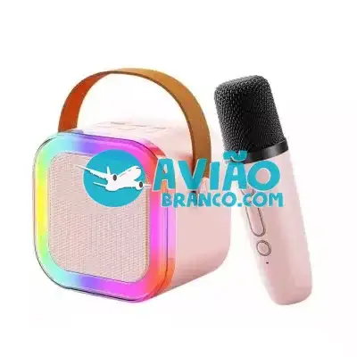 Caixinha De Som Karaokê Bluetooth Com 01 Microfone Fornecedor Atacado Caixa Fechada