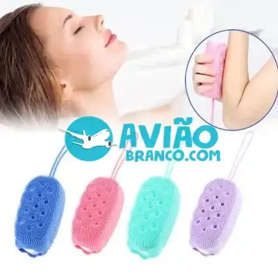 Bucha Esponja de Banho Massageadora de Silicone Fornecedor Atacado Caixa Fechada