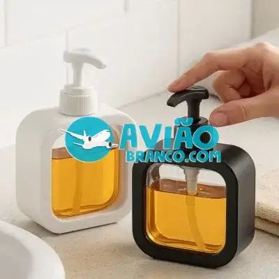 Porta Sabonete Liquido Minimalista – 300ml Fornecedor Atacado Caixa Fechada