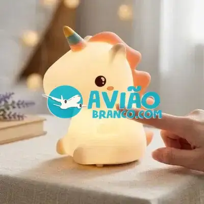 Luminária Unicórnio Silicone Touch Abajur Recarregável Usb Fornecedor Atacado Caixa Fechada