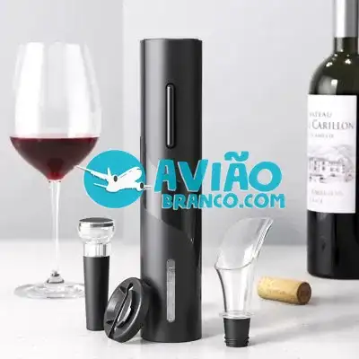 Kit Abridor de Vinhos Saca Rolhas Elétrico Automático Fornecedor Atacado Caixa Fechada