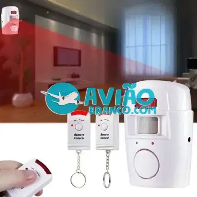 Kit Alarme Residencial Sem Fio Com Sensor de Presença E Controle Remoto Fornecedor Atacado Caixa Fechada