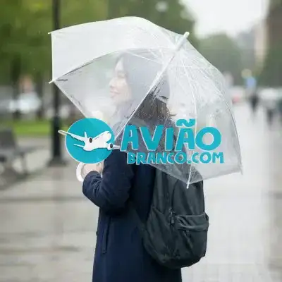 Guarda Chuva Sombrinha Transparente Automático Cabo Curvado Bengala Fornecedor Atacado Caixa Fechada