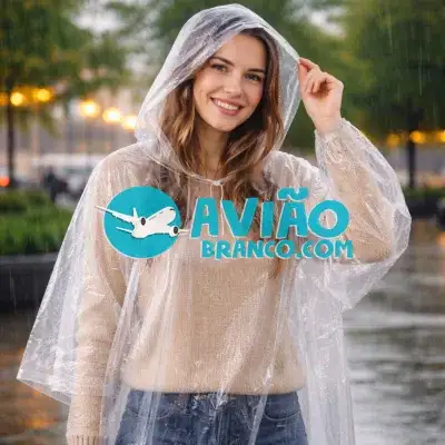 Capa de Chuva Reutilizável Unissex Transparente Fornecedor Atacado Caixa Fechada