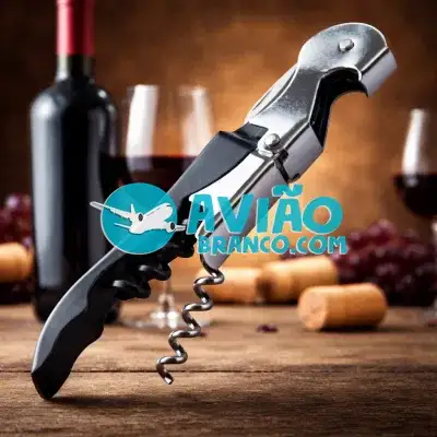 Saca-Rolhas Inox Multifuncional com Serrinha e Abridor de Garrafas Fornecedor Atacado Caixa Fechada