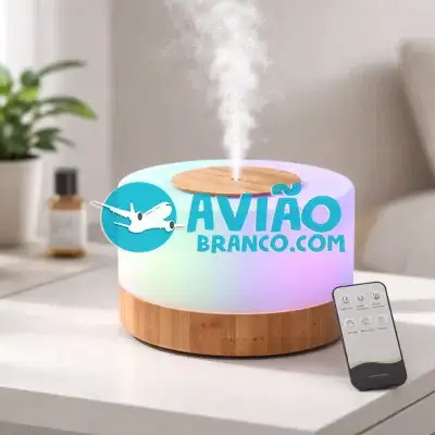 Umidificador Aromatizador Colorida com Controle Remoto – 300ml Fornecedor Atacado Caixa Fechada
