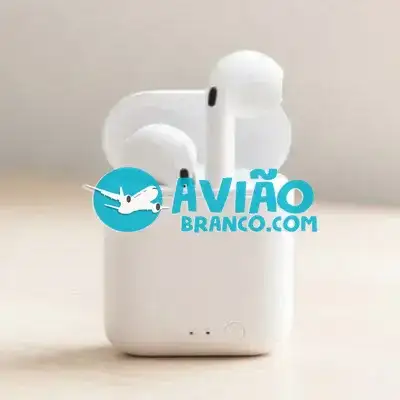 Fone Ouvido Bluetooth i7S Sem Fio Recarregável Android iOS Branco Fornecedor Atacado Caixa Fechada