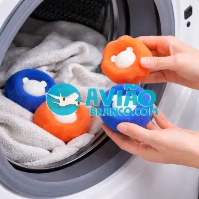 Bola Removedora de Pelos para Máquina de Lavar Roupas – Kit com 4 Unidades Fornecedor Atacado Caixa Fechada