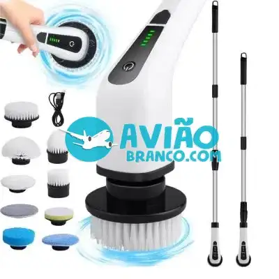 Escova De Limpeza Elétrica 360º MOP Multiuso 9 em 1 Recarregavel Fornecedor Atacado Caixa Fechada