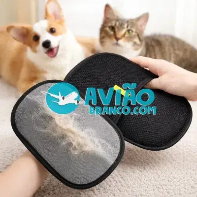 Luvas Removedoras de Pelos Dupla Face para Pets, Roupas e Sofás Fornecedor Atacado Caixa Fechada