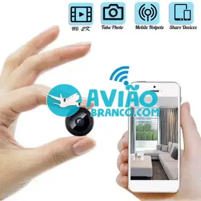 Mini Câmera Espiã A9 Wifi Fornecedor Atacado Caixa Fechada