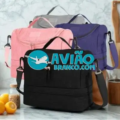 Bolsa Térmica Lancheira Térmica Com 2 Compartimentos Fornecedor Atacado Caixa Fechada