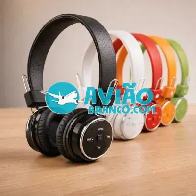 Fone de Ouvido Bluetooth Sem Fio Headset B-05 com Micro SD e Rádio FM Fornecedor Atacado Caixa Fechada