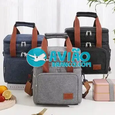 Bolsa Térmica Com Alça Transversal 2 Compartimentos Fornecedor Atacado Caixa Fechada