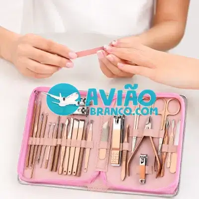 Kit de Manicure e Pedicure Profissional 26 Peças Fornecedor Atacado Caixa Fechada