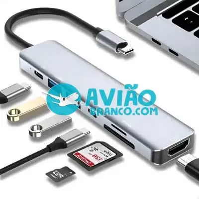 Hub USB-C 7 Em 1 Multifuncional Conectividade De Notebook E MacBook Fornecedor Atacado Caixa Fechada
