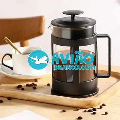 Cafeteira Prensa Francesa De Vidro 600 ML Fornecedor Atacado Caixa Fechada