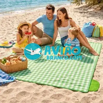 Tapete Grande para Piquenique Praia Impermeável Dobrável Fornecedor Atacado Caixa Fechada