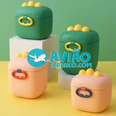 Porta Leite em Pó com Dosador Dino Infantil 400ml Fornecedor Atacado Caixa Fechada