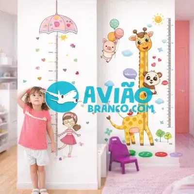Adesivo Régua de Crescimento Infantil para Parede Fornecedor Atacado Caixa Fechada