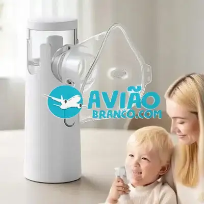 Mini Nebulizador Inalador Portátil Ultrassônico Sem Fio Fornecedor Atacado Caixa Fechada