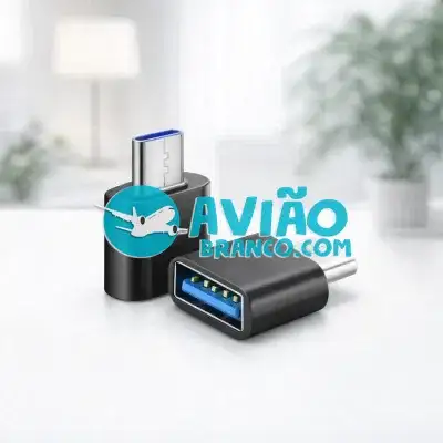 Adaptador OTG USB-C para USB 2.0 Alta Velocidade Fornecedor Atacado Caixa Fechada
