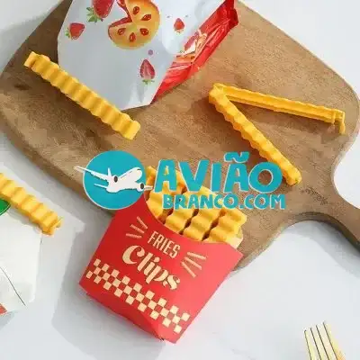 Presilha Clipe Lacre De Vedação Divertido Batata Frita Fornecedor Atacado Caixa Fechada
