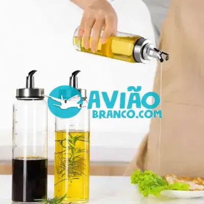Porta Azeite Galheteiro Com Bico Dosador 300ML Fornecedor Atacado Caixa Fechada