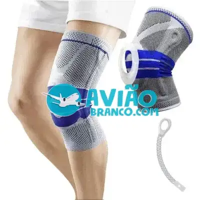Joelheira De Compressão Spandex 3D Com Anel De Silicone Fornecedor Atacado Caixa Fechada