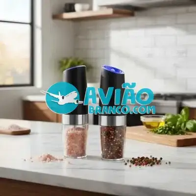 Moedor De Pimenta E Tempero Elétrico Automático Sensor LED Fornecedor Atacado Caixa Fechada