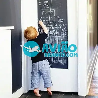 Adesivo Lousa Quadro Negro Preto 2m X 45cm Fornecedor Atacado Caixa Fechada