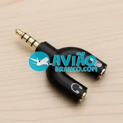 Adaptador Splitter P2 X P3 Audio Headset Fone Microfone Fornecedor Atacado Caixa Fechada