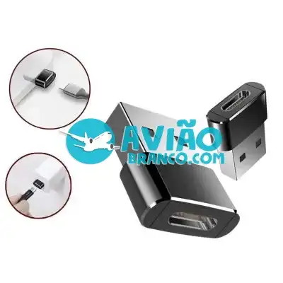 Adaptador Plug USB C Fêmea Para USB 2.0 Fornecedor Atacado Caixa Fechada