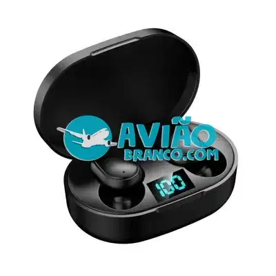 Fone de Ouvido Sem Fio TWS Bluetooth 5.0 – Cor Preto Fornecedor Atacado Caixa Fechada