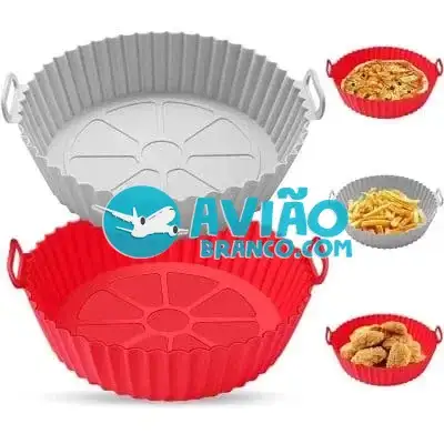 Forma Para Air Fryer De Silicone Antiaderente – Sem Sujeira Fornecedor Atacado Caixa Fechada