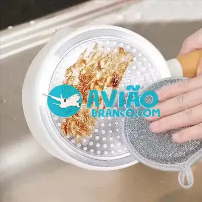 Esponja de Limpeza Redonda Reutilizável Multiuso – Kit c/ 12 Fornecedor Atacado Caixa Fechada