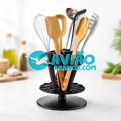 Organizador Giratório de Utensílios de Cozinha com Múltiplos Compartimentos Fornecedor Atacado Caixa Fechada