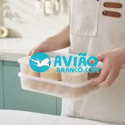 Conjunto de Potes Herméticos de Plástico – Kit com 5 Fornecedor Atacado Caixa Fechada