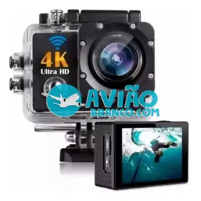 Câmera de Esportes e Ação 4k Full Hd a Prova D’Água Wifi Tipo Go Pro Fornecedor Atacado Caixa Fechada