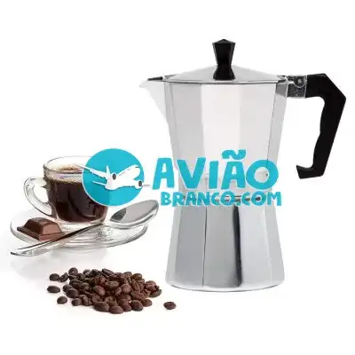 Cafeteira Italiana Moka Alumínio – 300ml Original Fornecedor Atacado Caixa Fechada
